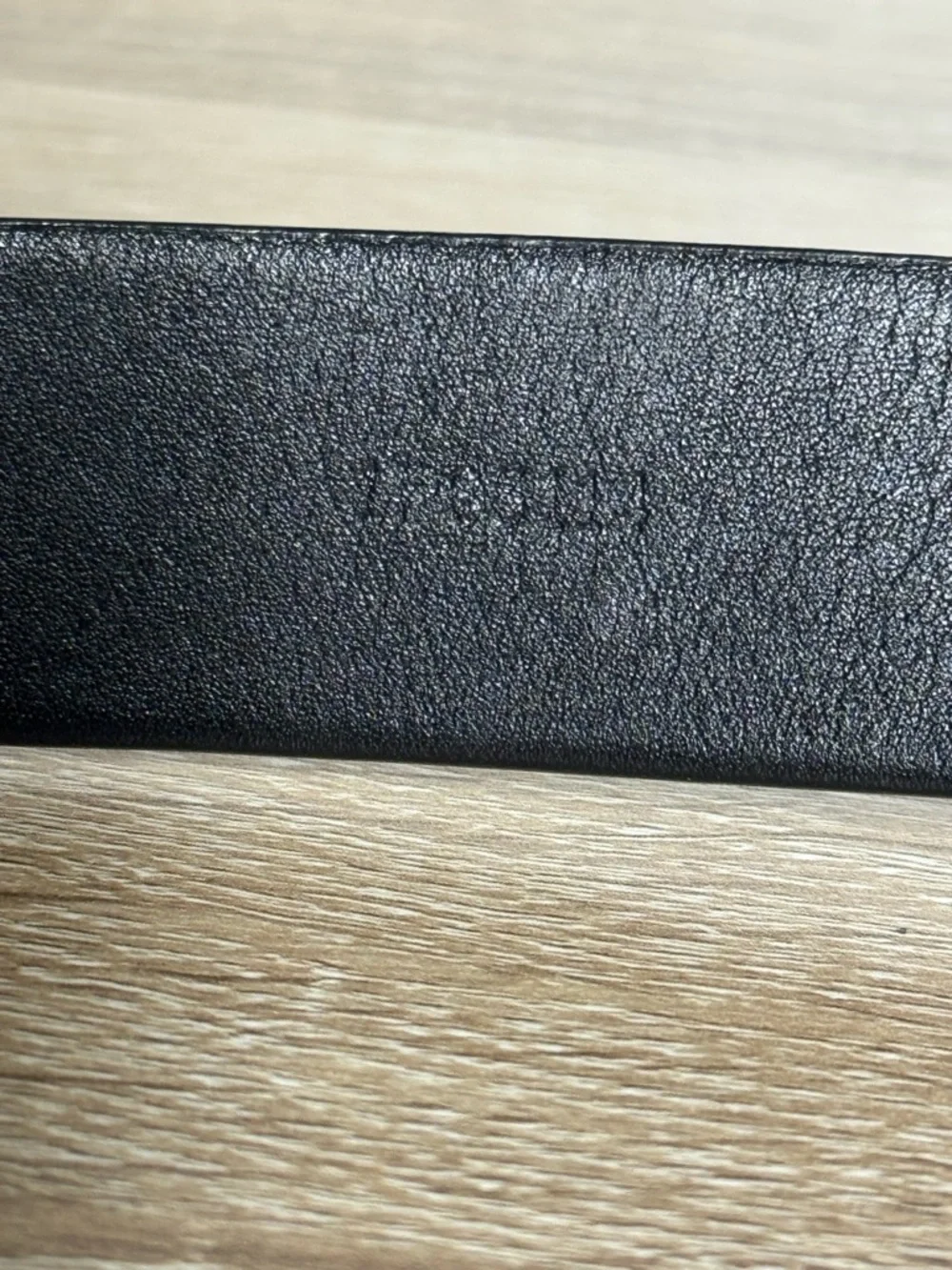 Perry Ellis Portfolio Men's Black Leather Belt Size 36/50/L